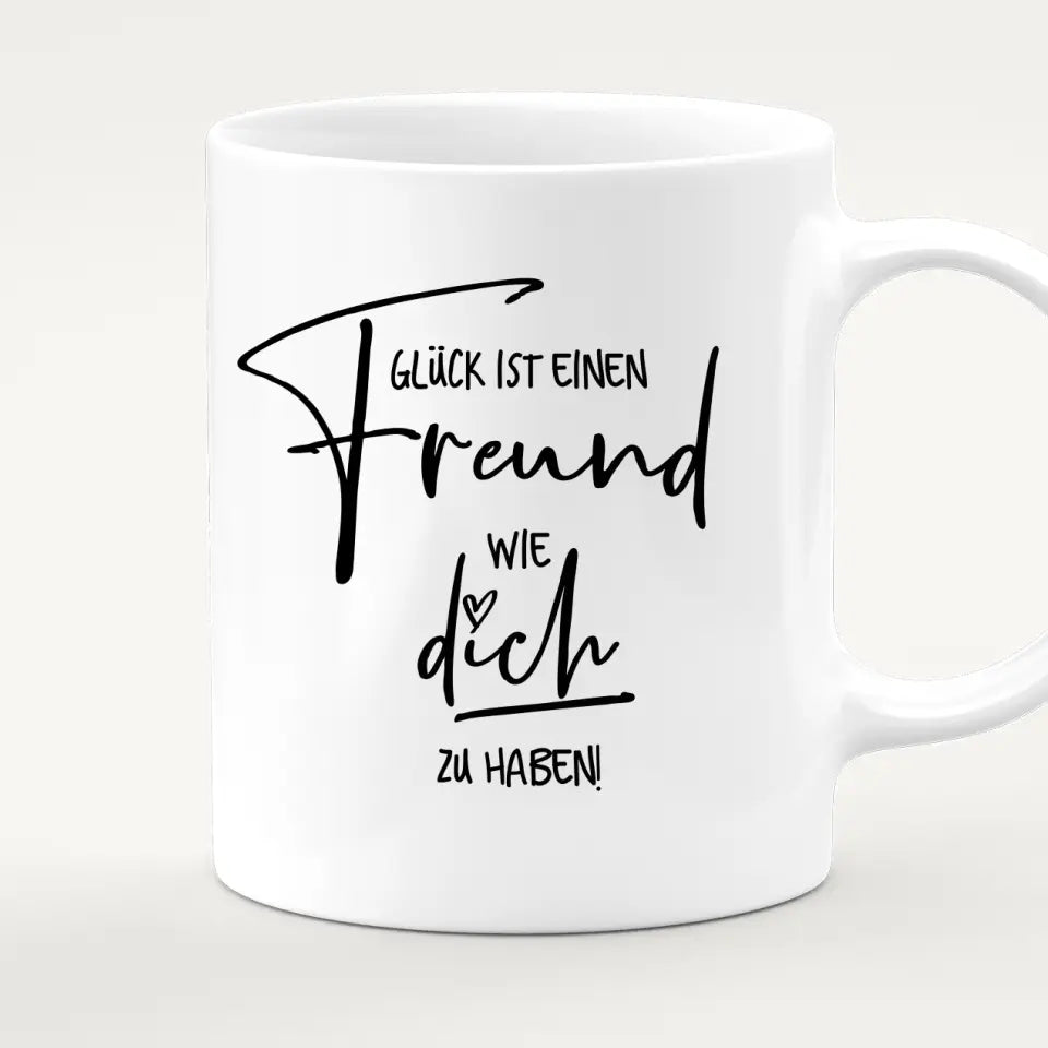 Personalisierte Tasse mit Paar (stehend) - Hemd und Kleid - Pärchen Tasse