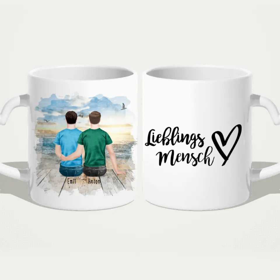 Personalisierte Tasse für schwules Pärchen / Paar - Gleichgeschlechtlich