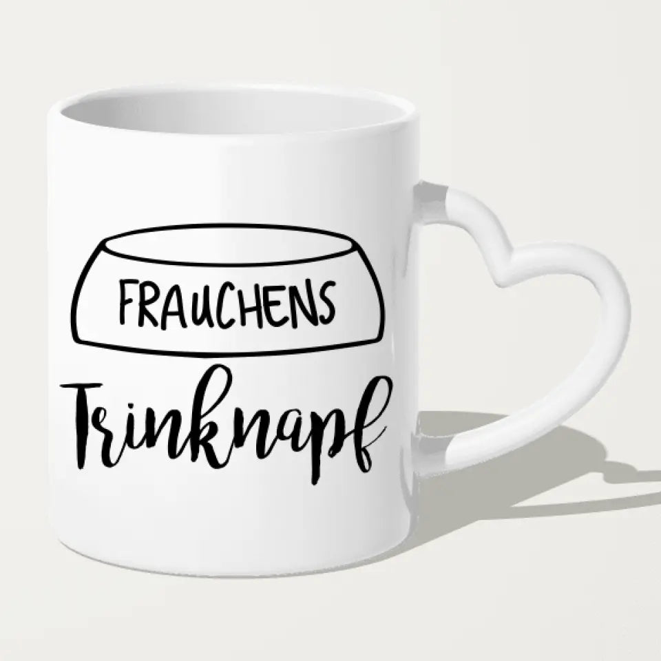 Personalisierte Tasse 1 Frau + 3 Hunde