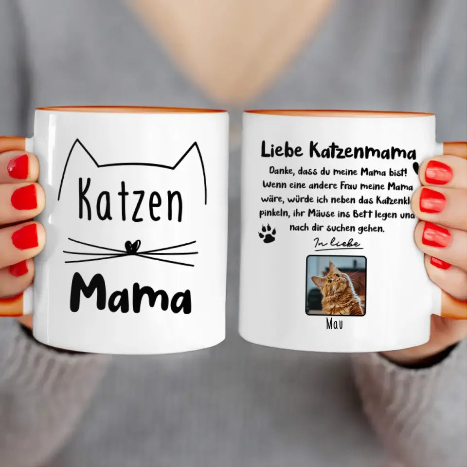 Personalisierte Tasse - Katzenmama/Katzenpapa (1-6 Katzen)