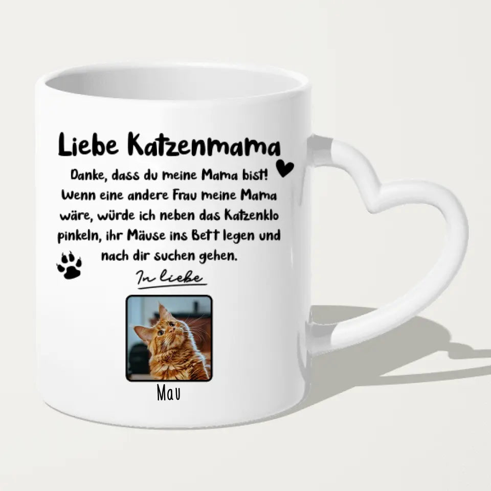 Personalisierte Tasse - Katzenmama/Katzenpapa (1-6 Katzen)