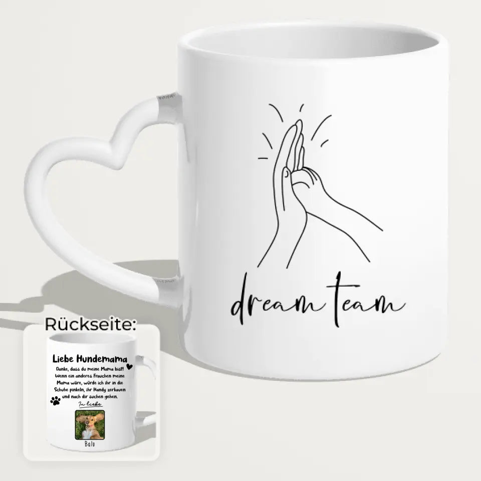 Personalisierte Tasse - Hundemama/Hundepapa (1-6 Hunde)