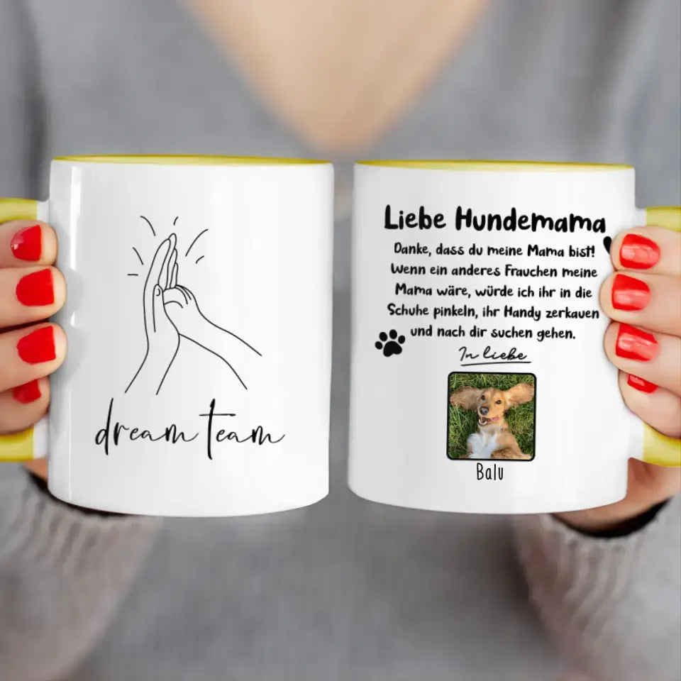 Personalisierte Tasse - Hundemama/Hundepapa (1-6 Hunde)