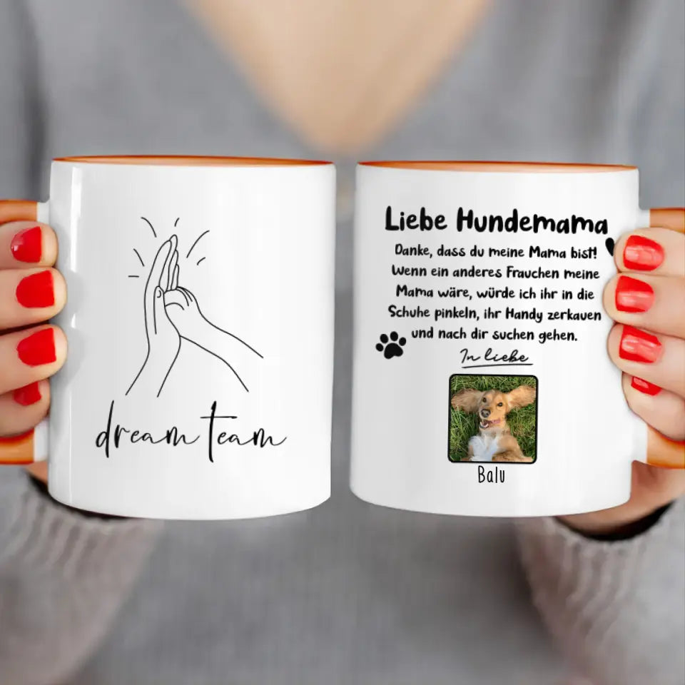 Personalisierte Tasse - Hundemama/Hundepapa (1-6 Hunde)