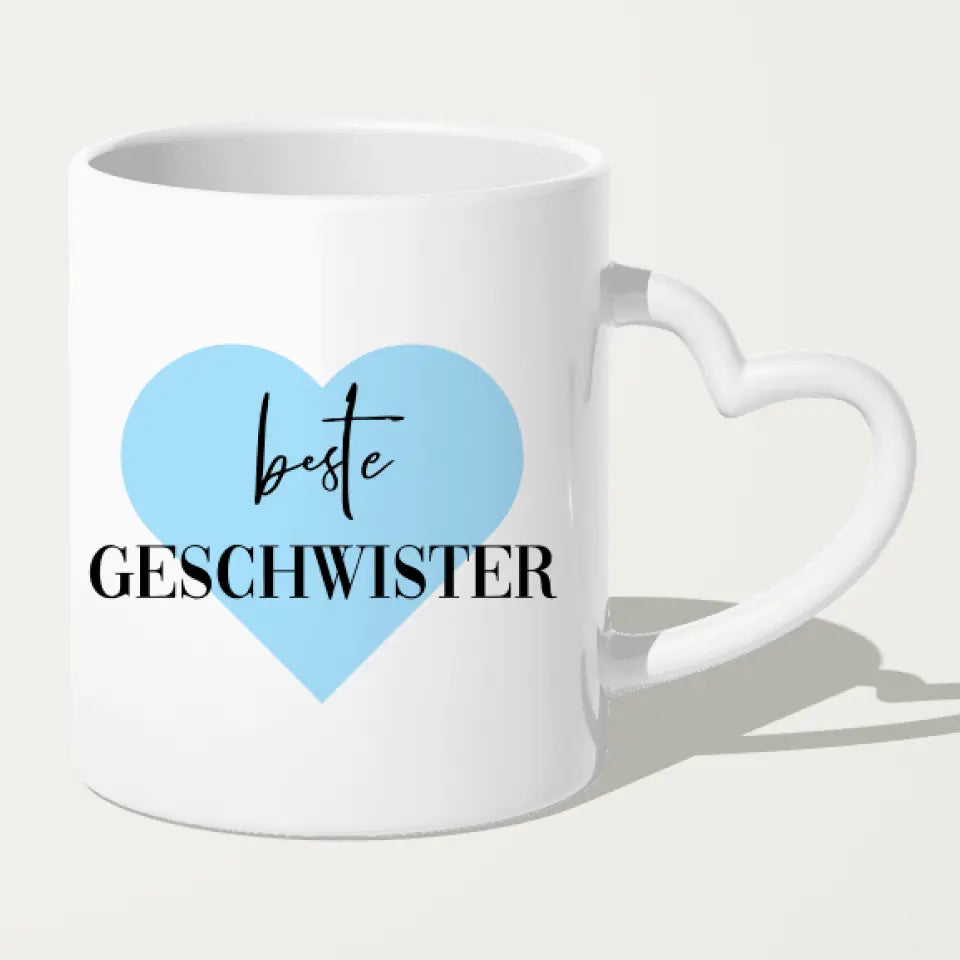 Personalisierte Tasse - Beste Geschwister (3 Kinder)