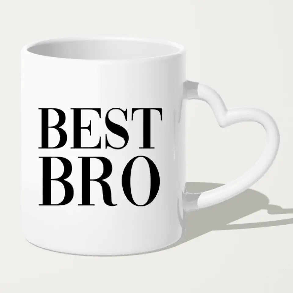 Personalisierte Tasse - 2 männliche Beste Freunde (stehend)