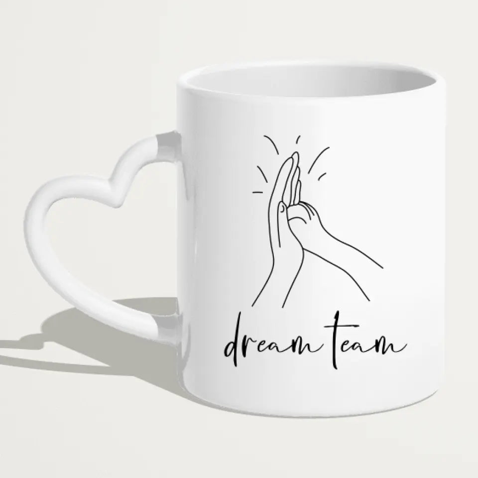 Personalisierte Tasse - Hundemama/Hundepapa (1-6 Hunde) (gezeichnet)