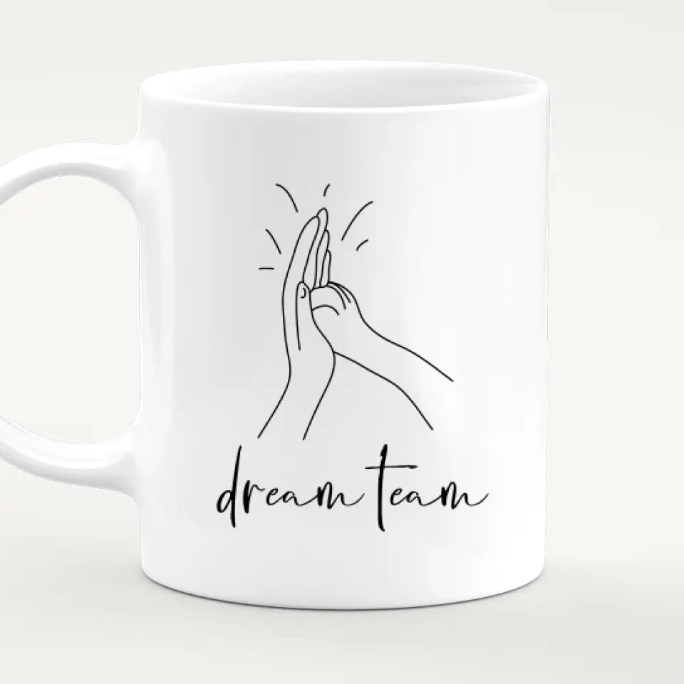 Personalisierte Tasse - Hundemama/Hundepapa (1-6 Hunde) (gezeichnet)