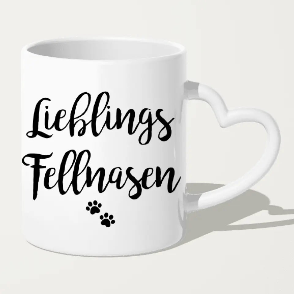 Personalisierte Tasse - 1 Frau + 1 Mann (Paar/Pärchen) + 1-5 Hunde/Katzen