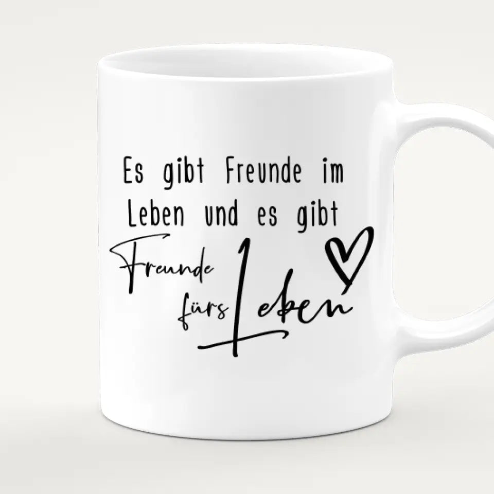 Personalisierte Tasse für Beste Freundinnen (11 Freundinnen)