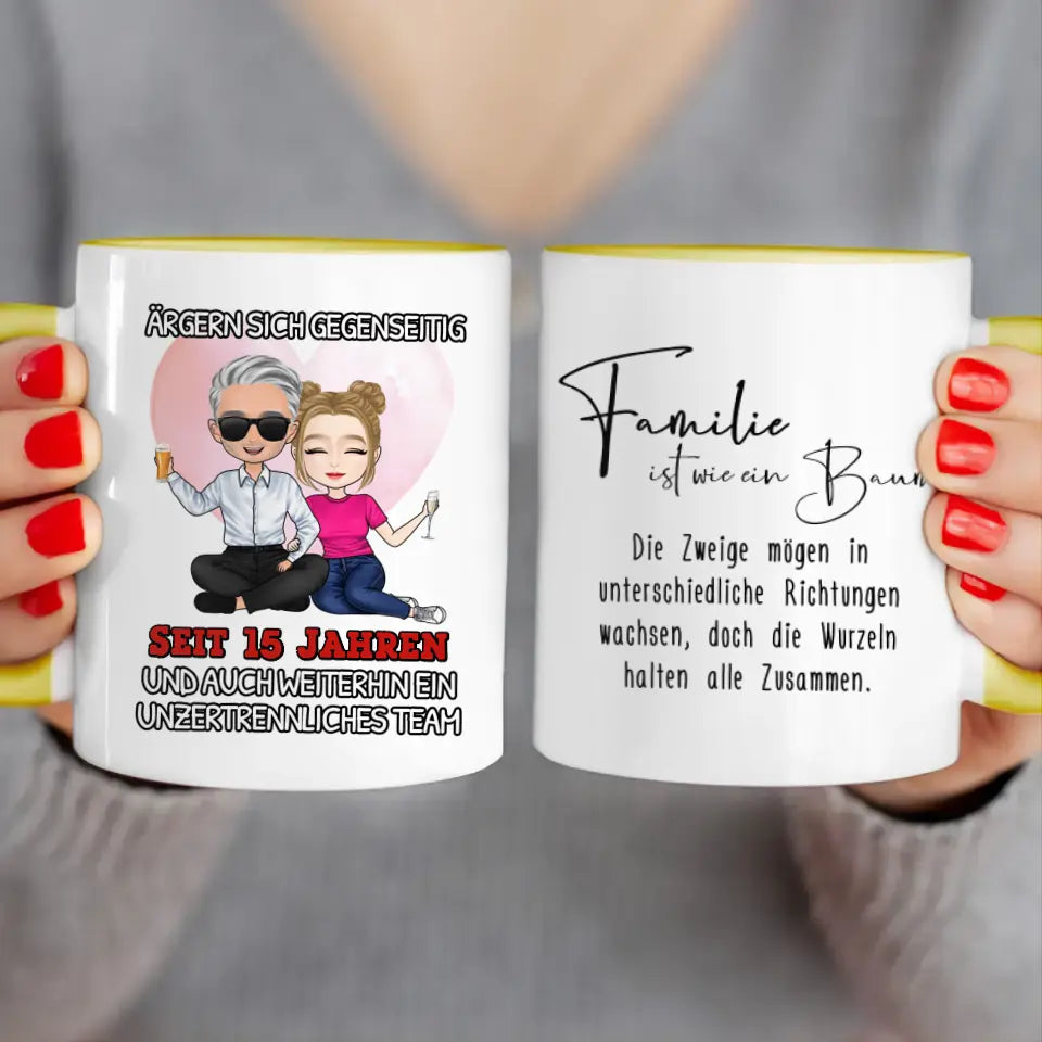 Personalisierte Tasse - Ärgern sich gegenseitig seit Jahren... Paar Tasse