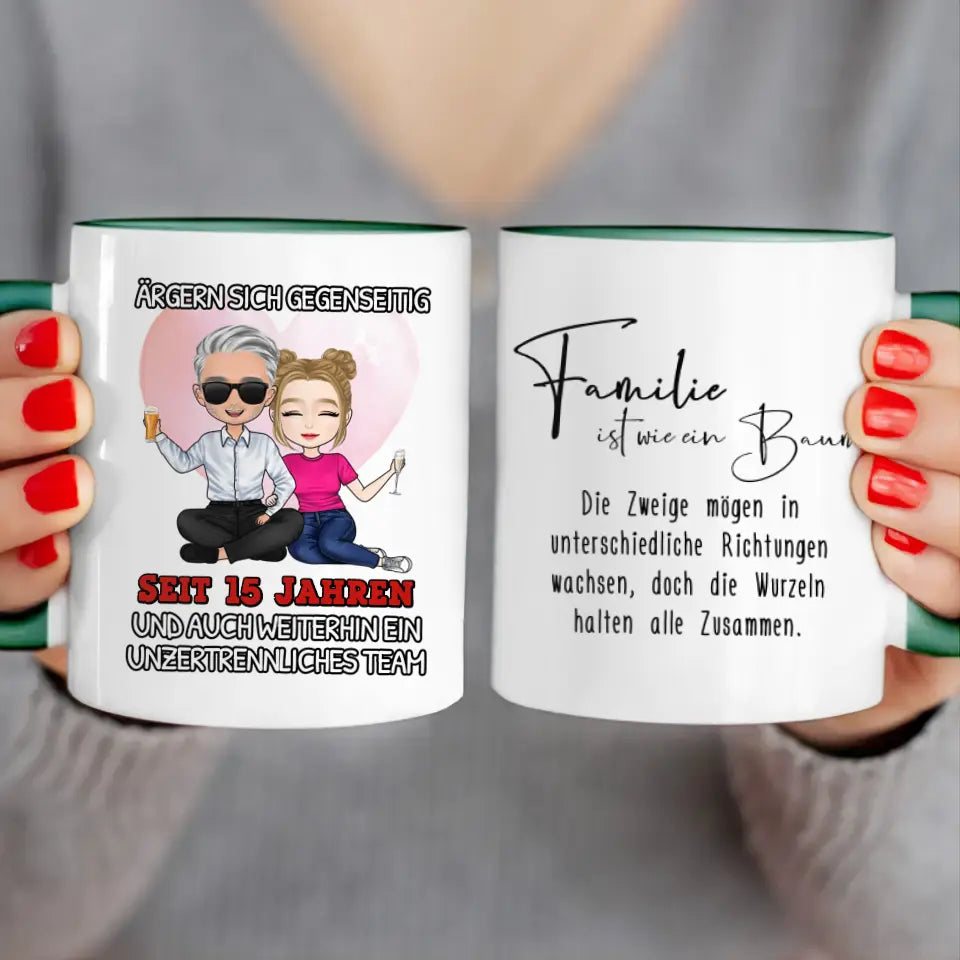 Personalisierte Tasse - Ärgern sich gegenseitig seit Jahren... Paar Tasse