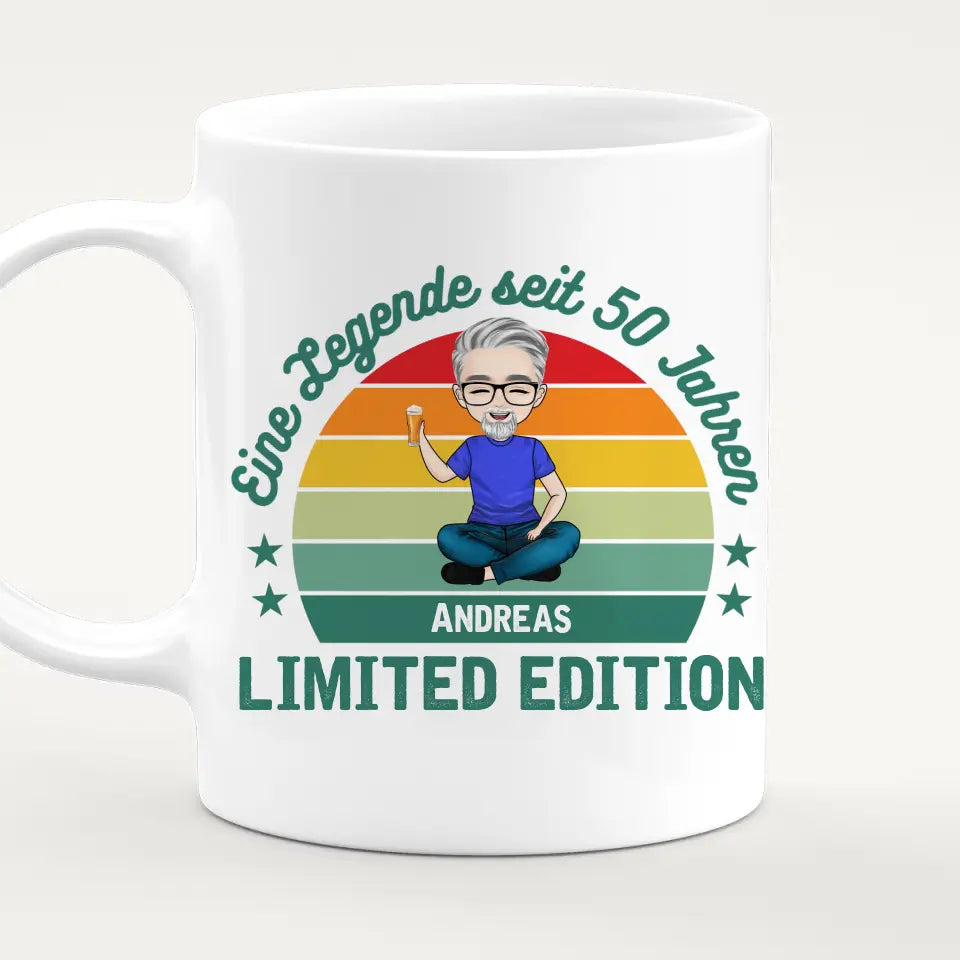 Personalisierte Tasse - Eine Legende seit X Jahren - Opa / Papa Legende