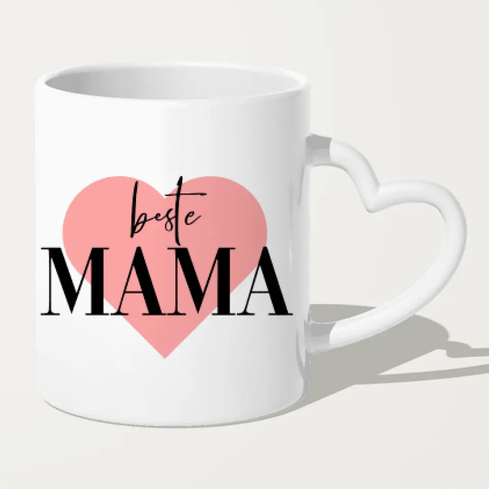 Personalisierte Tasse 2 Frauen mit je 1 Kind & 1 Baby