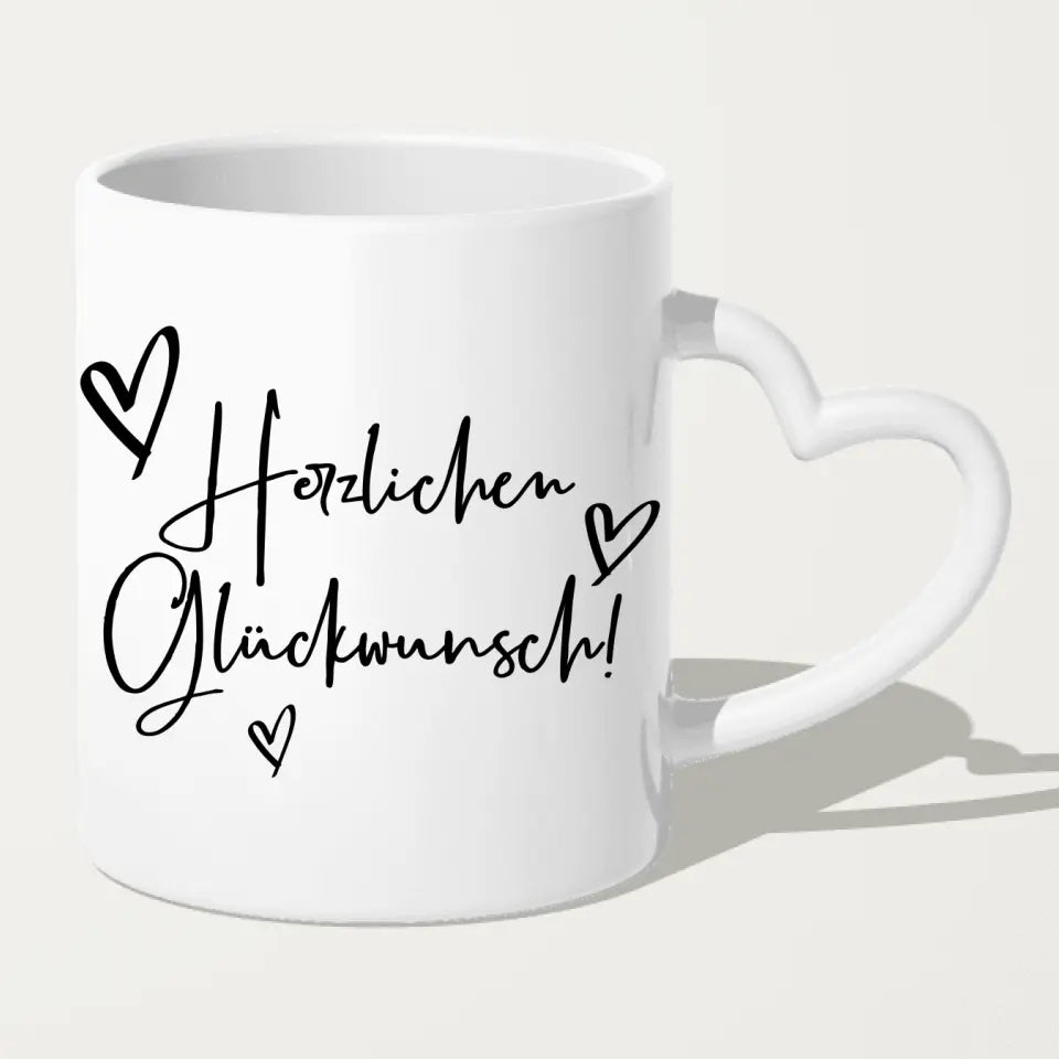 Personalisierte Tasse - Bachelor/Master/Abi/Schulabschluss Geschenk (1 Mann)