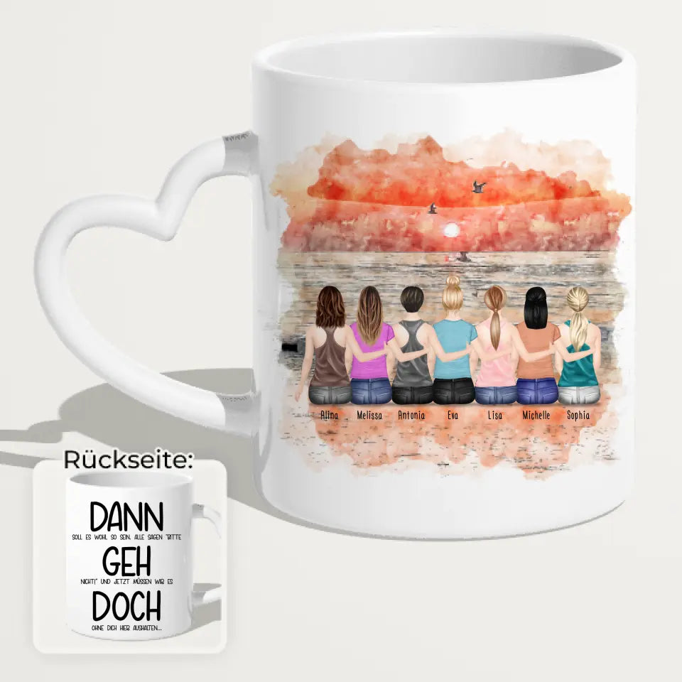 Personalisierte Tasse Kollegen (7 Frauen) - Abschiedsgeschenk