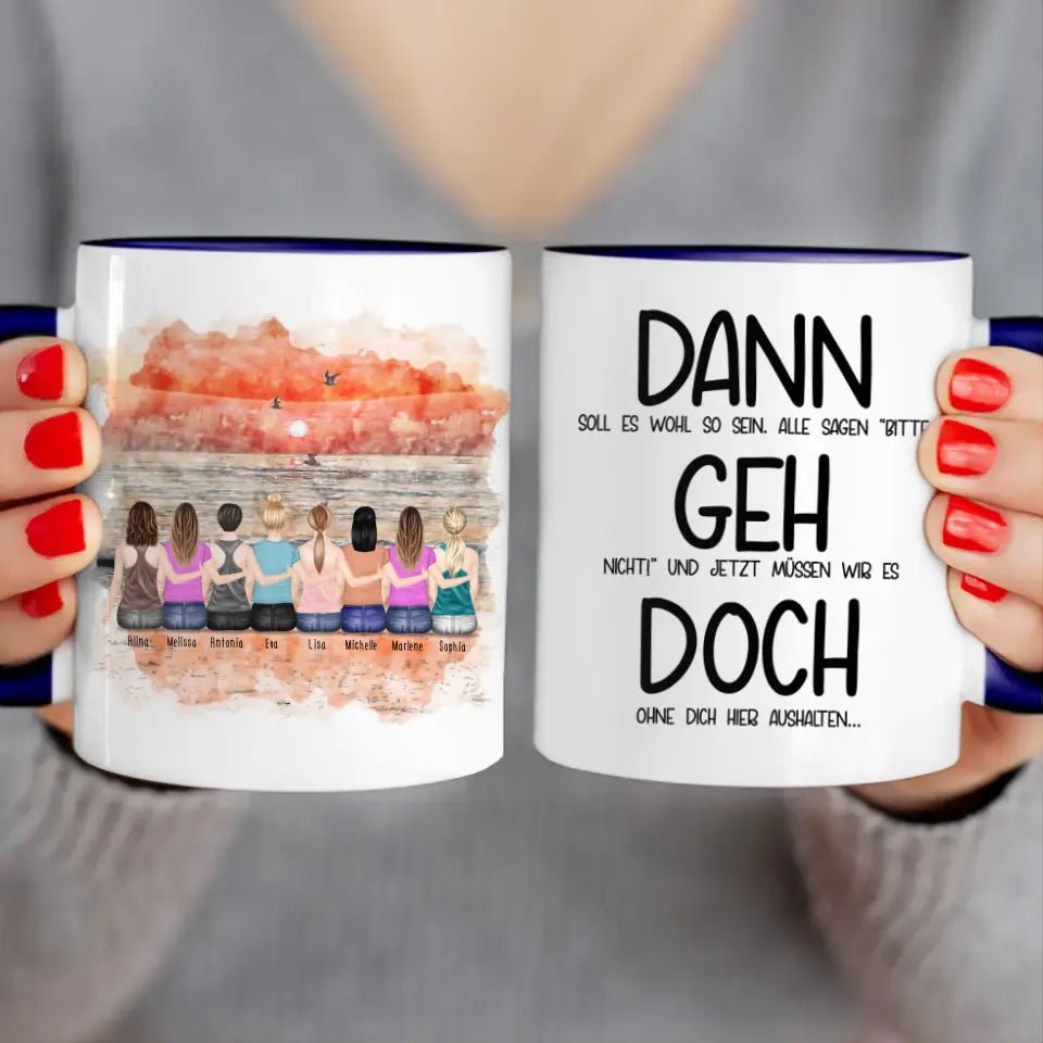 Personalisierte Tasse Kollegen (8 Frauen) - Abschiedsgeschenk