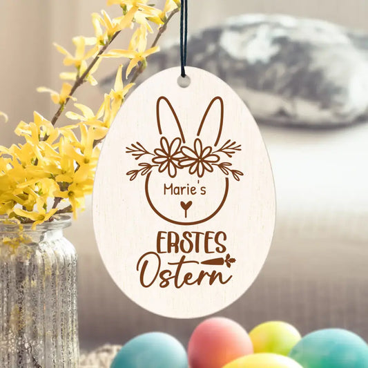 Personalisierter Osteranhänger - Erstes Ostern - Ei