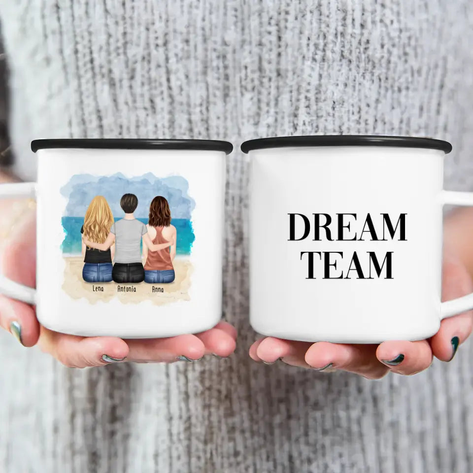 Personalisierte Tasse für Schwestern (3 Schwestern)