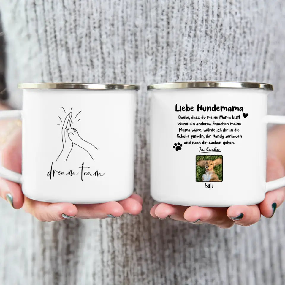 Personalisierte Tasse - Hundemama/Hundepapa (1-6 Hunde)