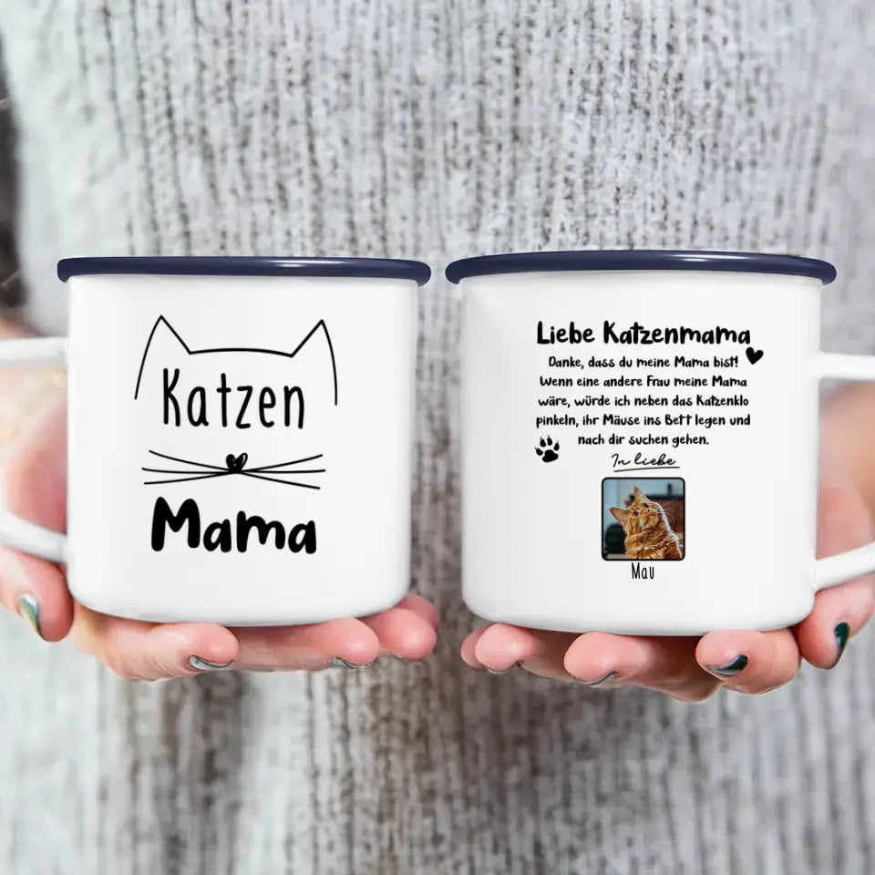 Personalisierte Tasse - Katzenmama/Katzenpapa (1-6 Katzen)