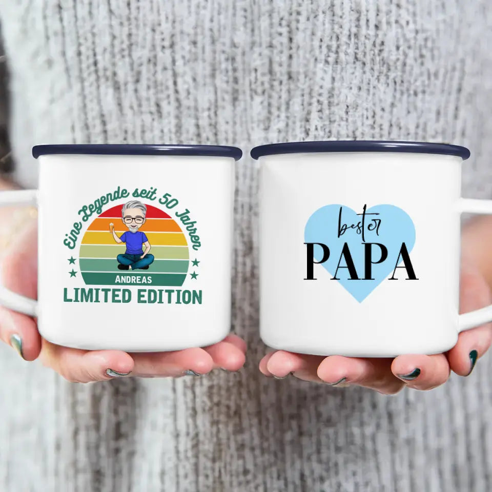 Personalisierte Tasse - Eine Legende seit X Jahren - Opa / Papa Legende