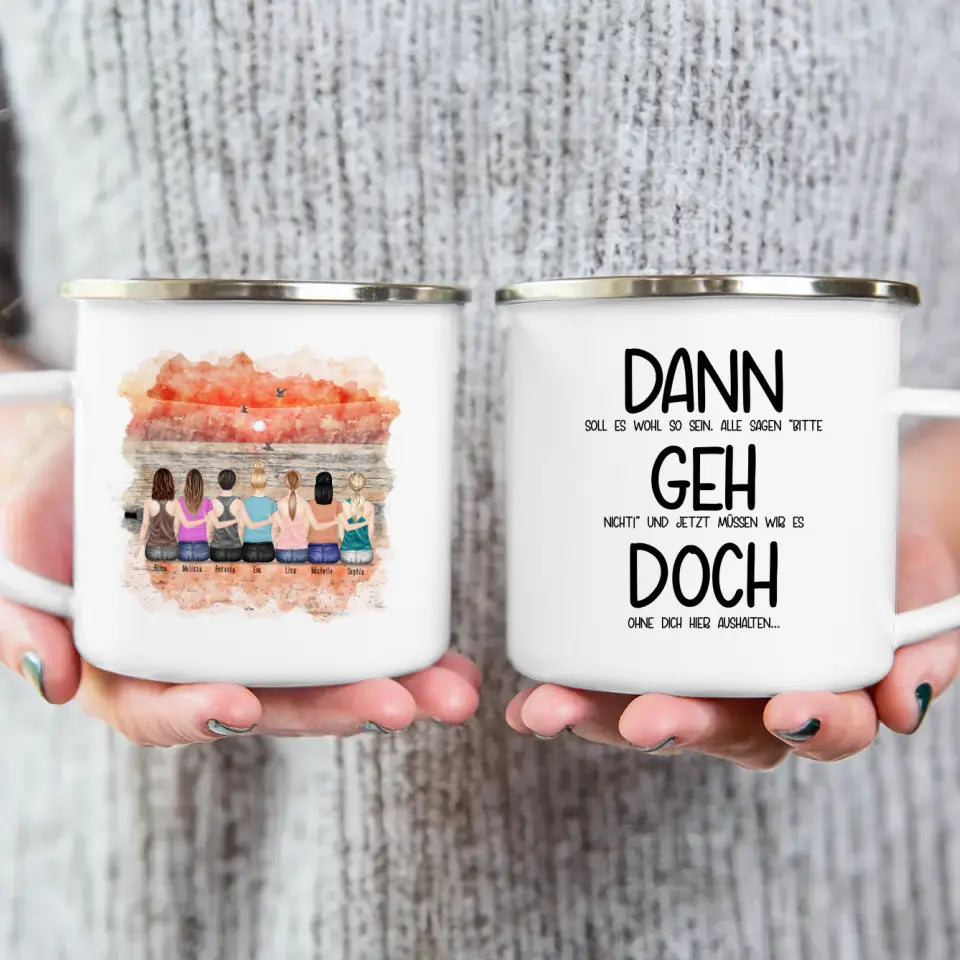 Personalisierte Tasse Kollegen (7 Frauen) - Abschiedsgeschenk