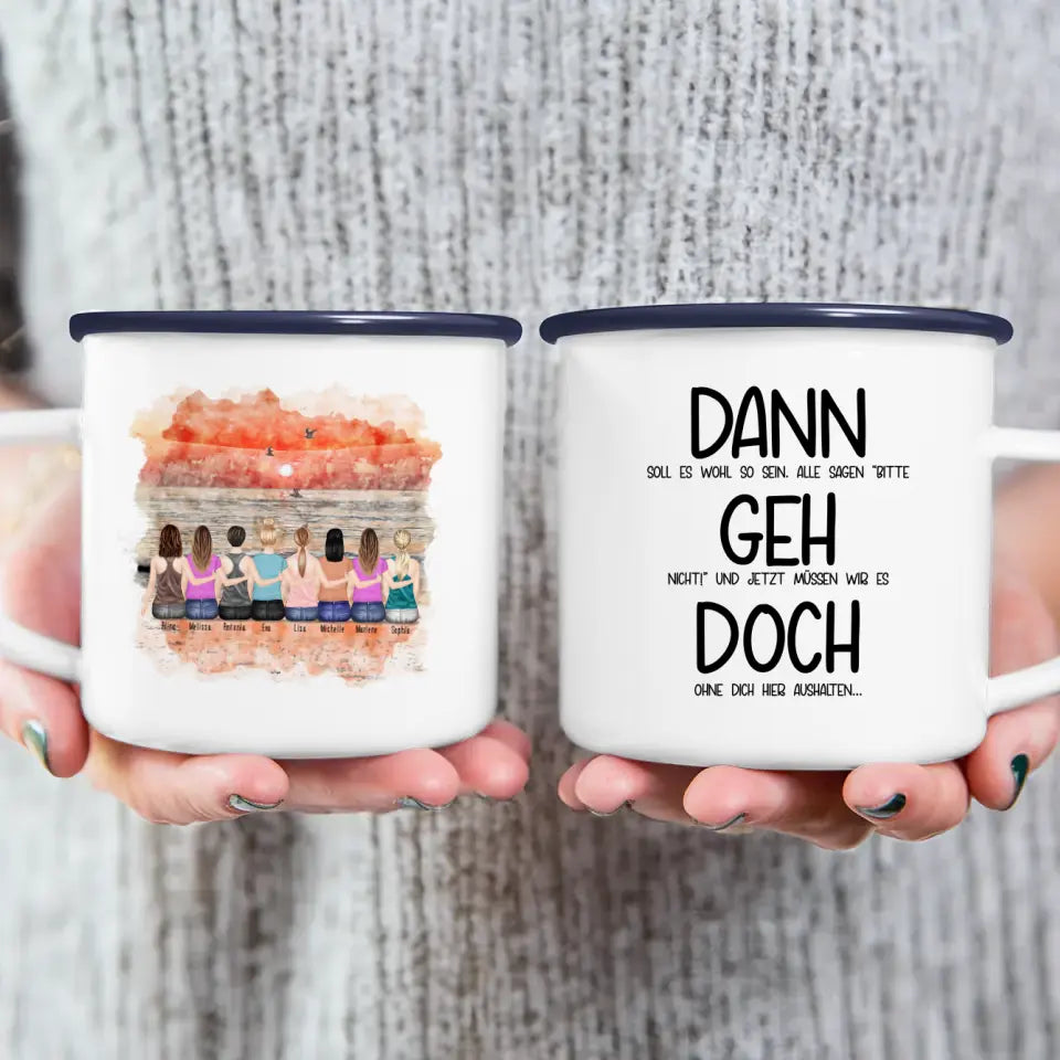 Personalisierte Tasse Kollegen (8 Frauen) - Abschiedsgeschenk