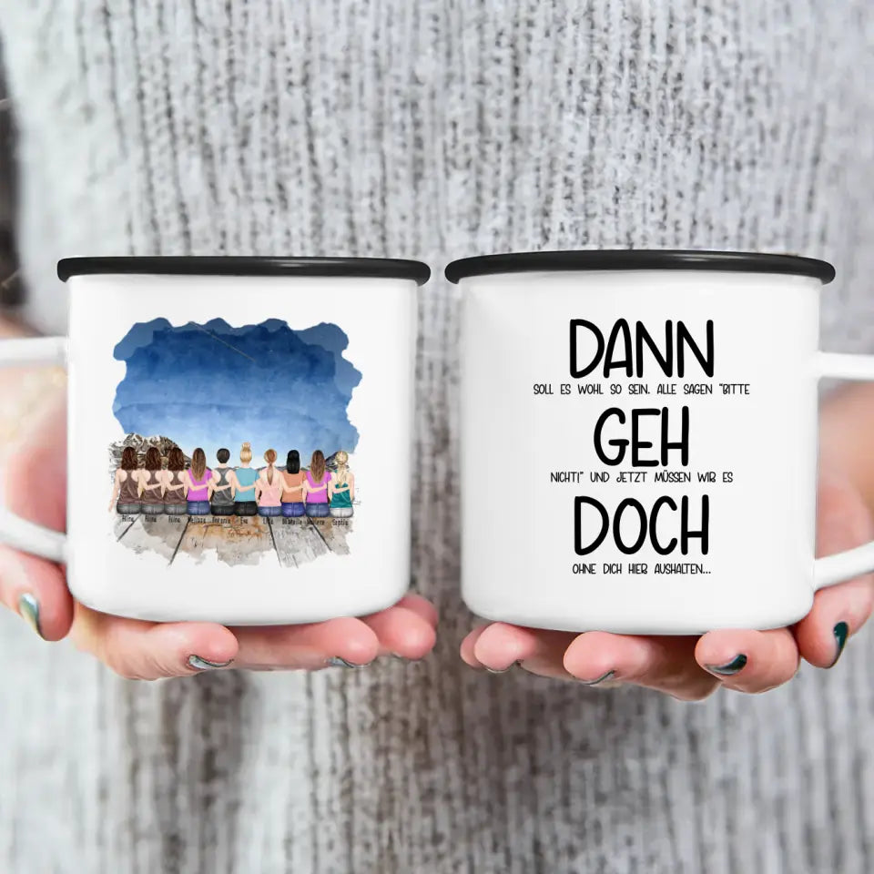 Personalisierte Tasse Kollegen (10 Frauen) - Abschiedsgeschenk