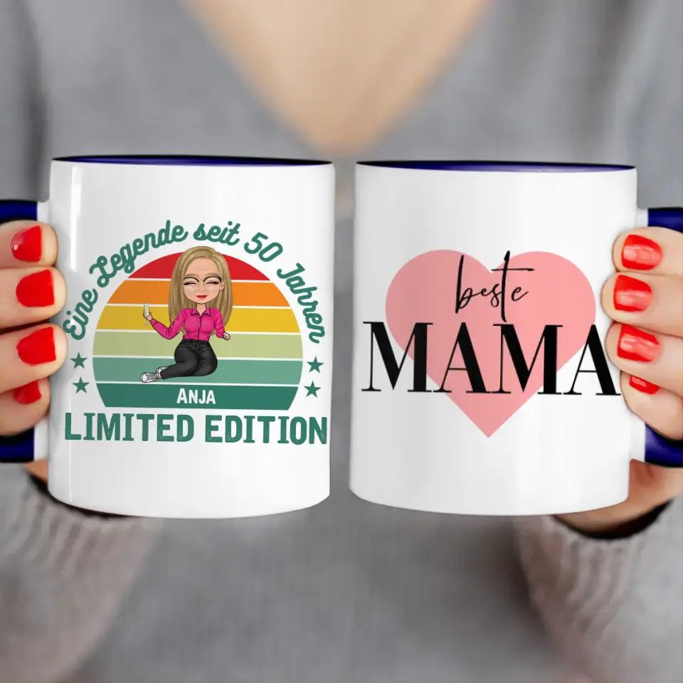 Personalisierte Tasse - Eine Legende seit X Jahren - Oma / Mama Legende