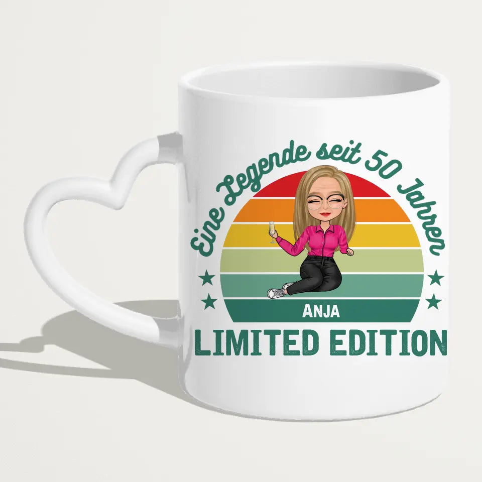 Personalisierte Tasse - Eine Legende seit X Jahren - Oma / Mama Legende