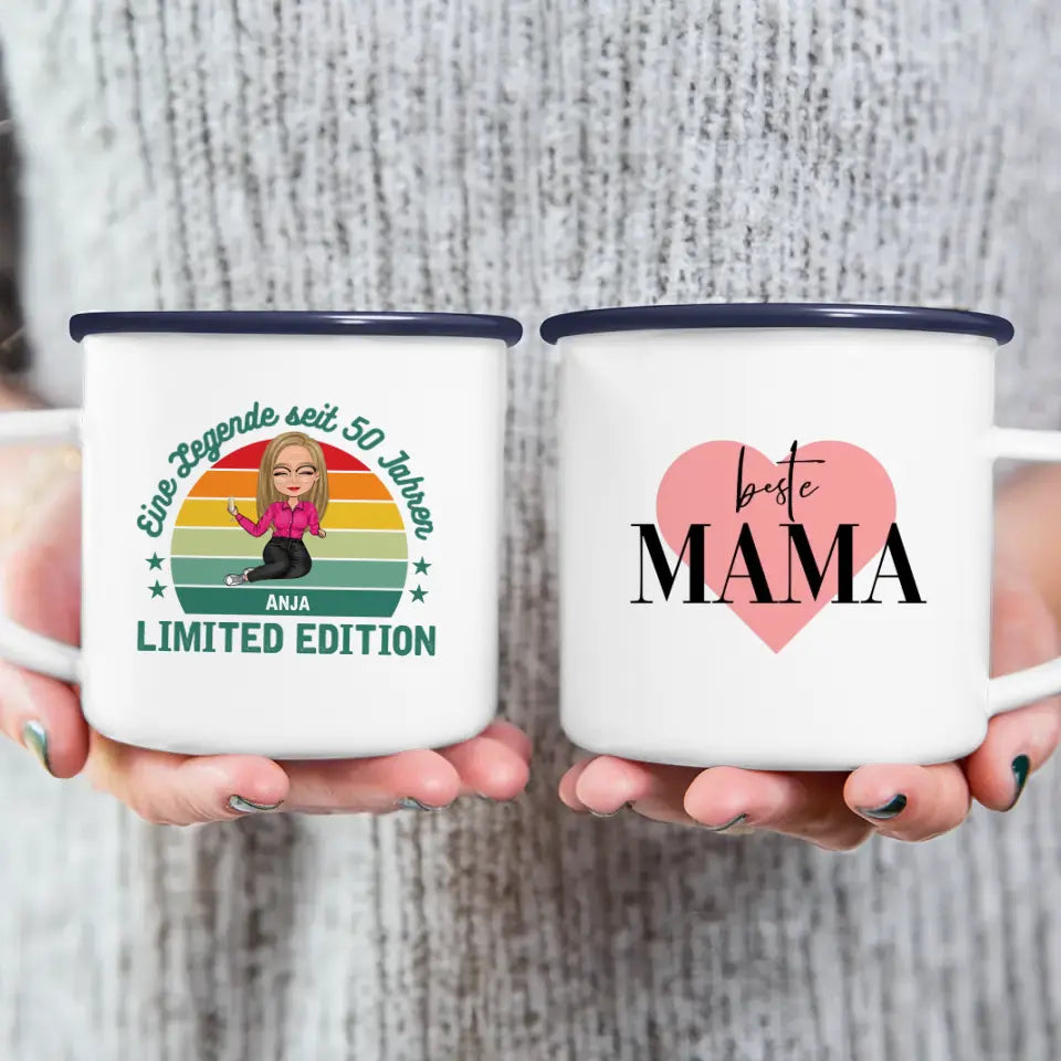 Personalisierte Tasse - Eine Legende seit X Jahren - Oma / Mama Legende