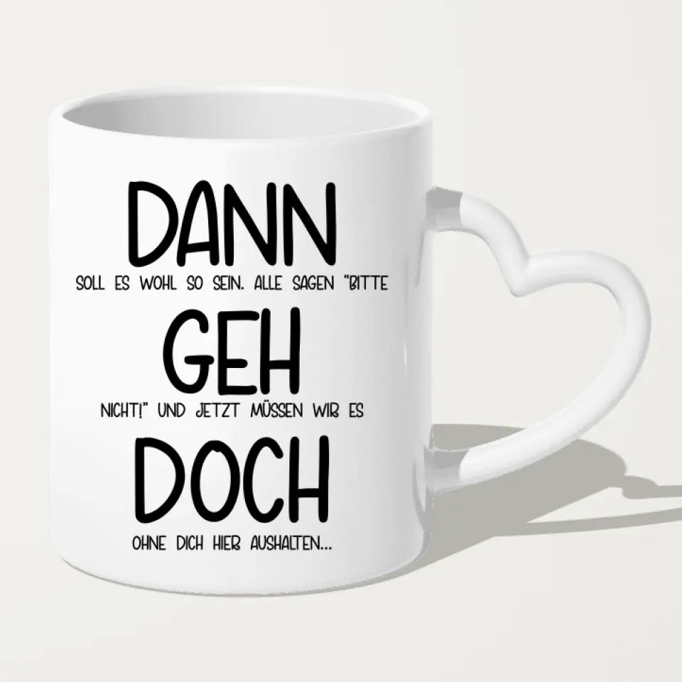 Personalisierte Tasse Kollegen (1 Mann + 4 Frauen) - Abschiedsgeschenk