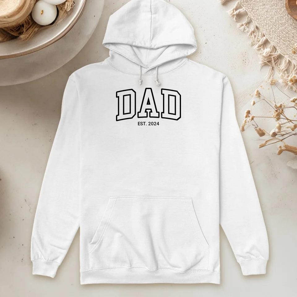 Personalisierter Hoodie - Dad/Papa/Opa EST.