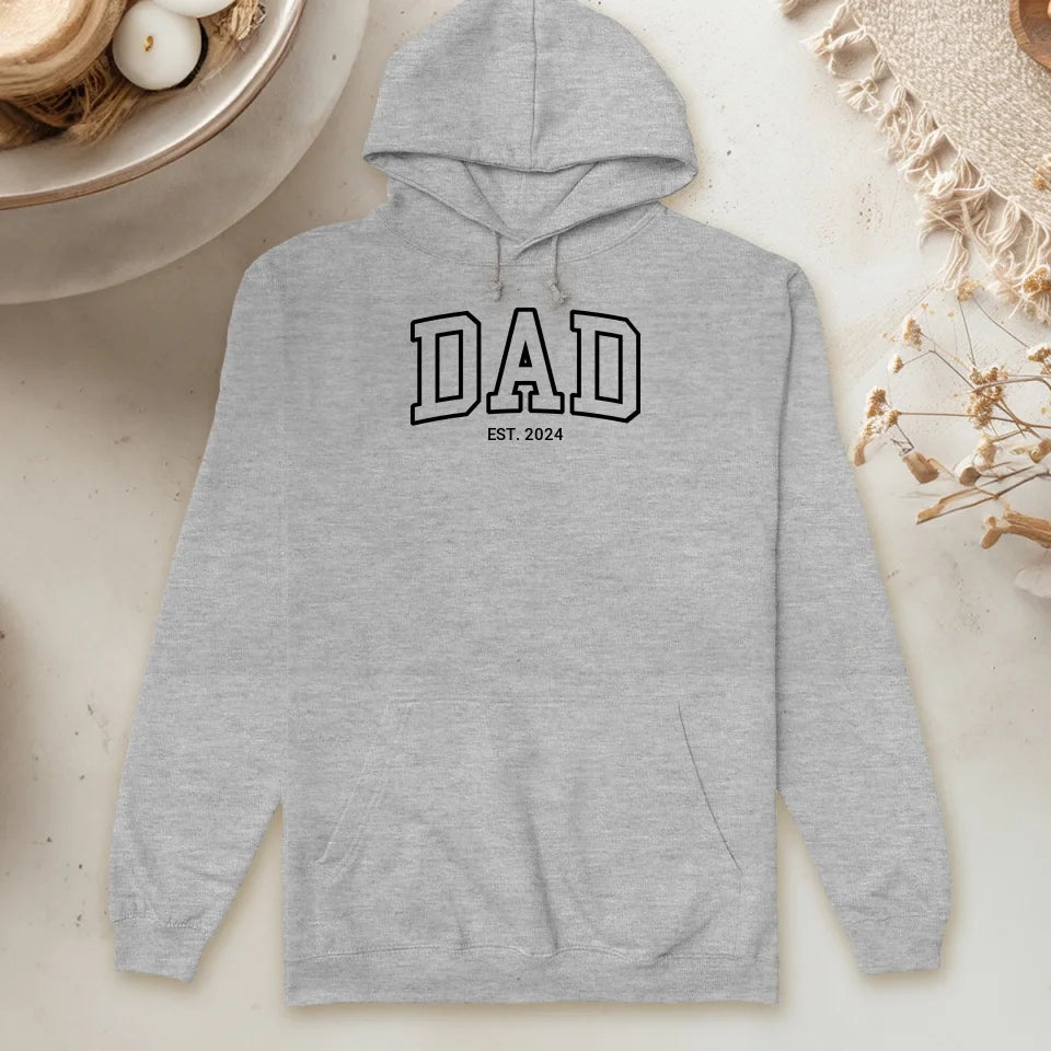 Personalisierter Hoodie - Dad/Papa/Opa EST.