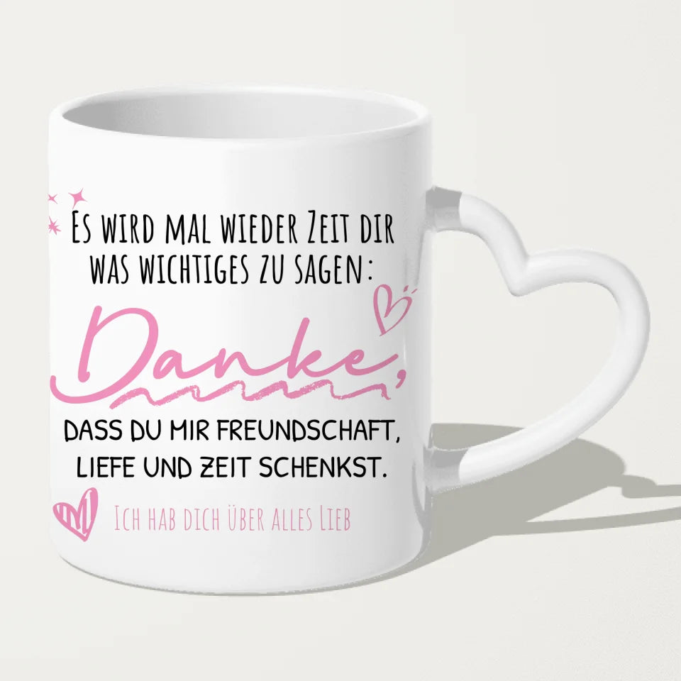 Personalisierte Tasse - Beste Freundinnen mit Jacken (3 Freundinnen)