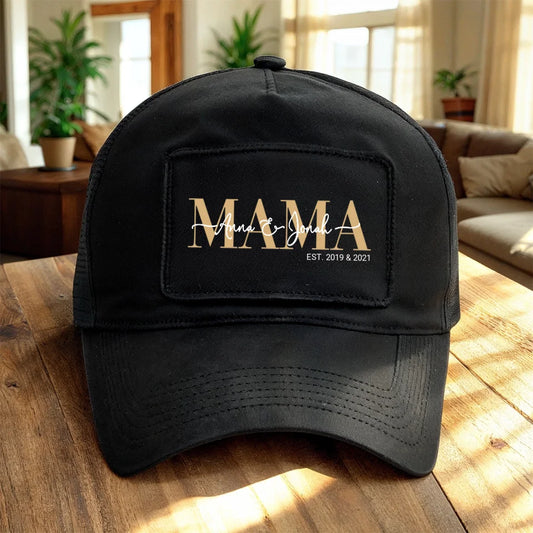 Trucker Cap - Mama Schriftzug mit Kindernamen