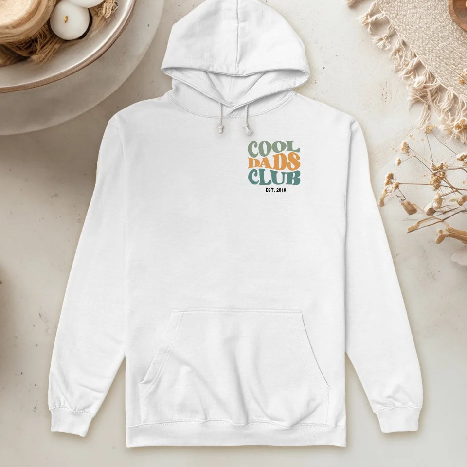 Personalisierter Hoodie - Cool Dads Club mit Geburtsjahr