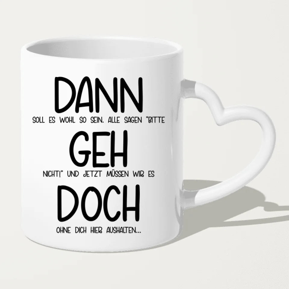 Personalisierte Tasse Kollegen (6 Frauen + 2 Männer) - Abschiedsgeschenk