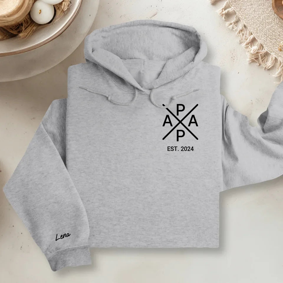 Hoodie Mockup V2 - Sleeve - Grau