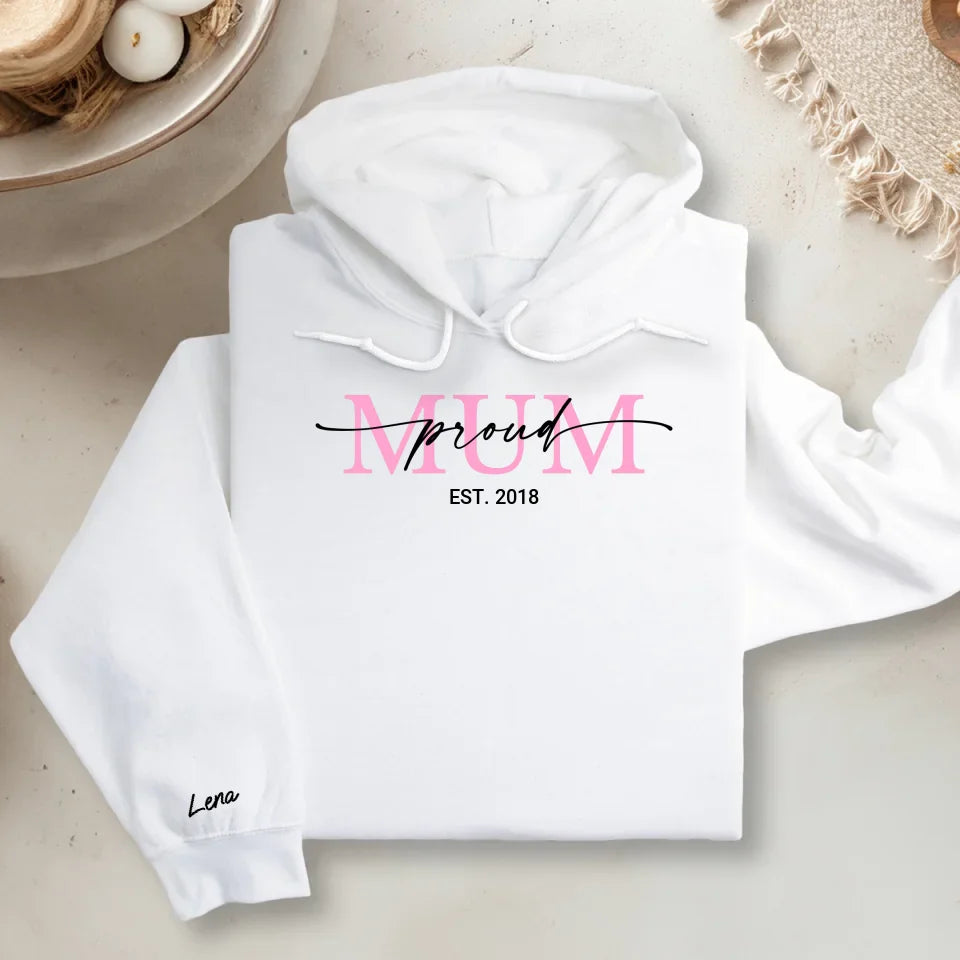 Hoodie Mockup V2 - Sleeve - Weiß