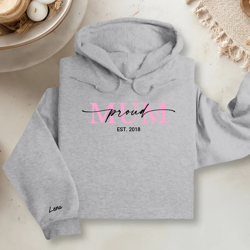 Hoodie Mockup V2 - Sleeve - Grau