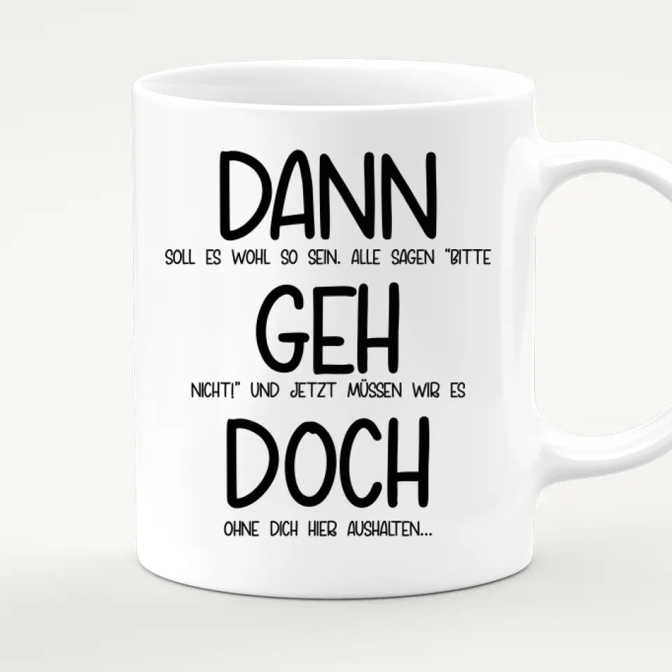 Personalisierte Tasse Kollegen (5 Frauen + 1 Mann) - Abschiedsgeschenk