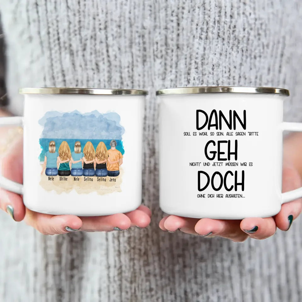 Personalisierte Tasse Kollegen (5 Frauen + 1 Mann) - Abschiedsgeschenk