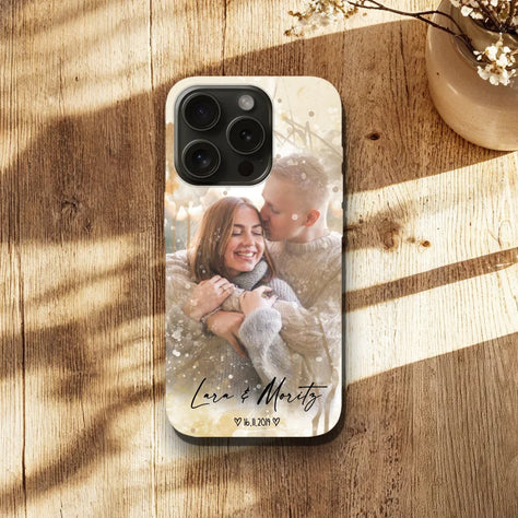 Personalisierte Handyhülle mit deinem Bild im Aquarell Stil