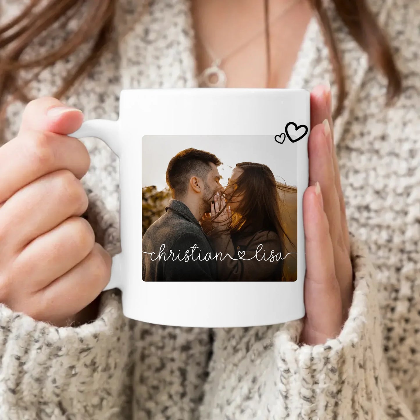 Personalisierte Tasse - Bild und Spruch - Paar-Tasse