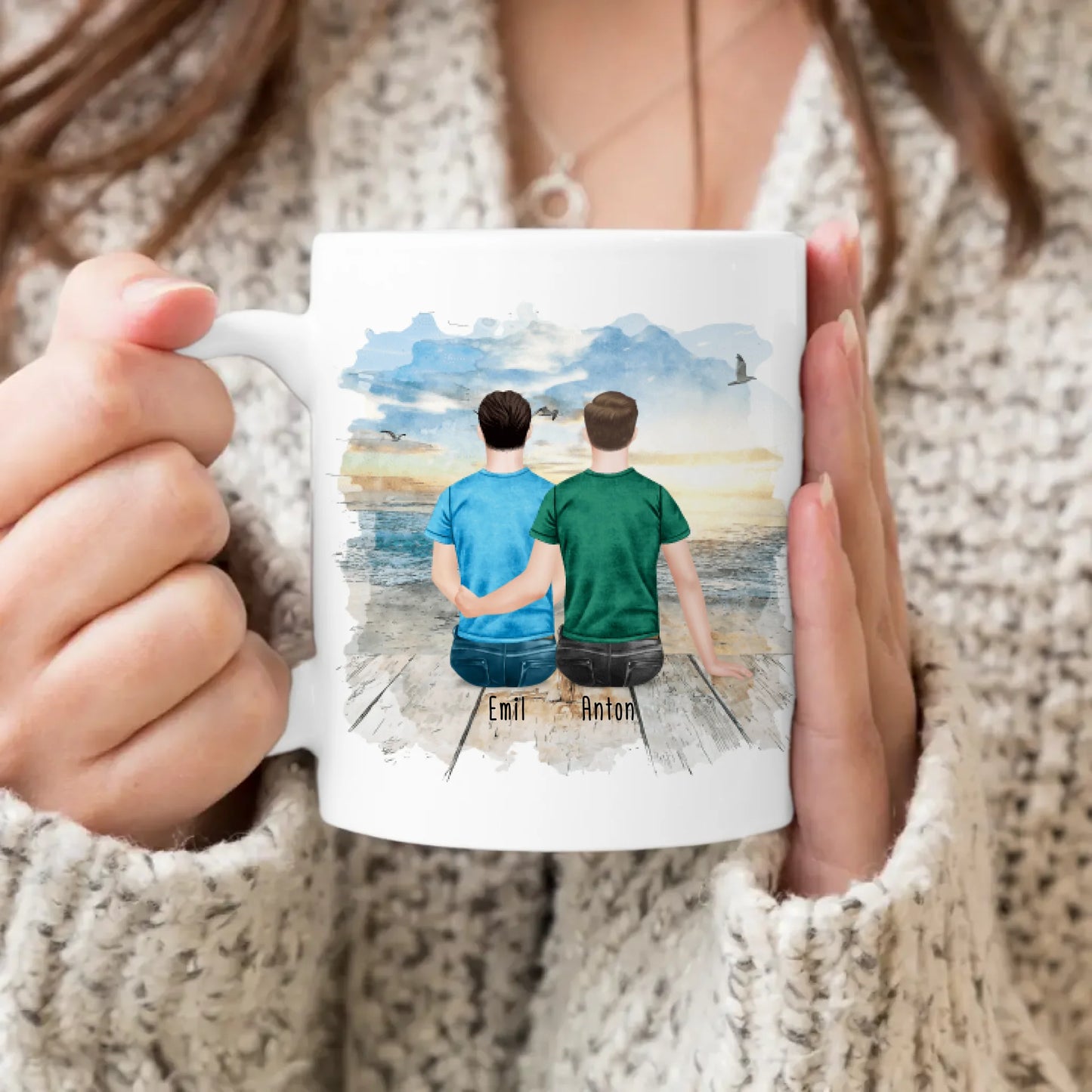 Personalisierte Tasse für schwules Pärchen / Paar - Gleichgeschlechtlich