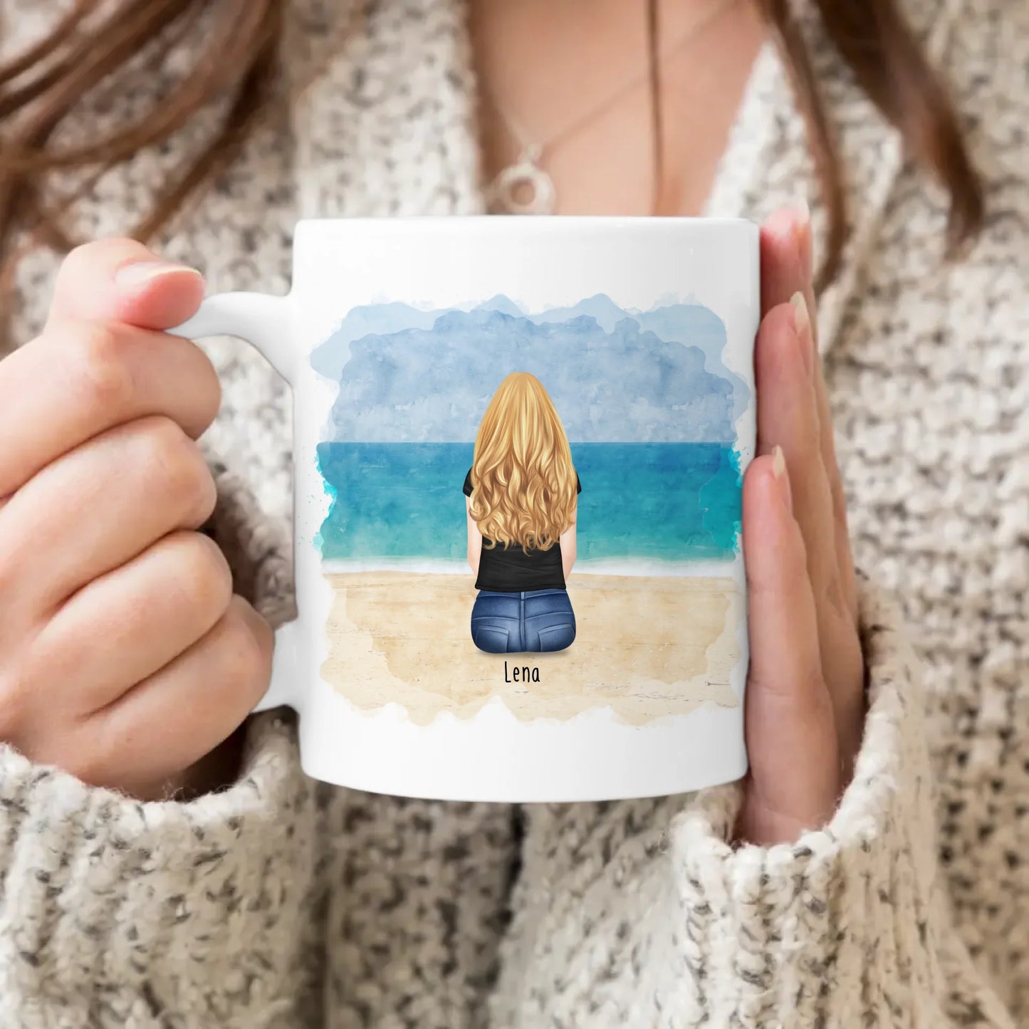 Personalisierte Tasse Kollegen (1 Frau) - Abschiedsgeschenk