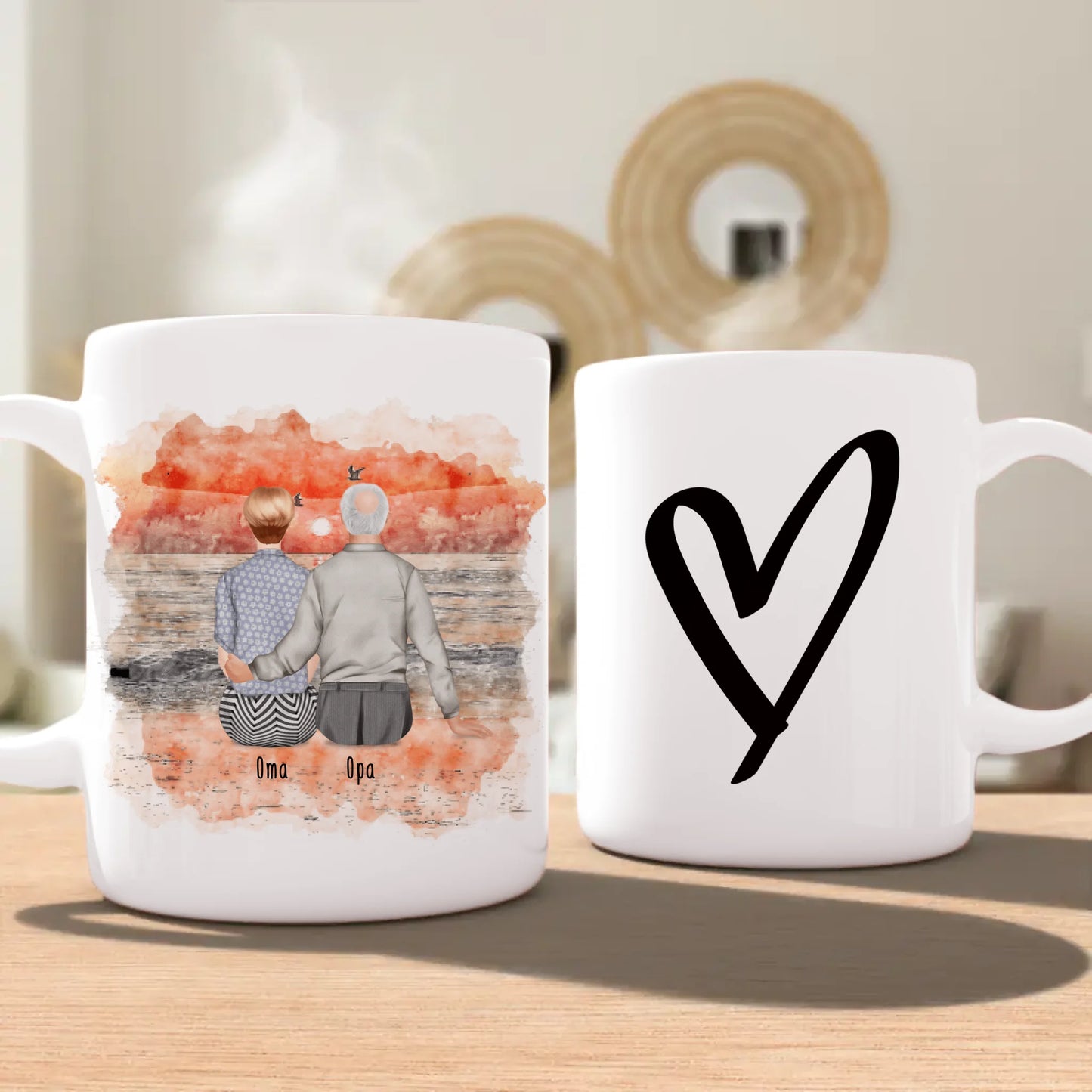Personalisierte Tasse mit Oma und Opa