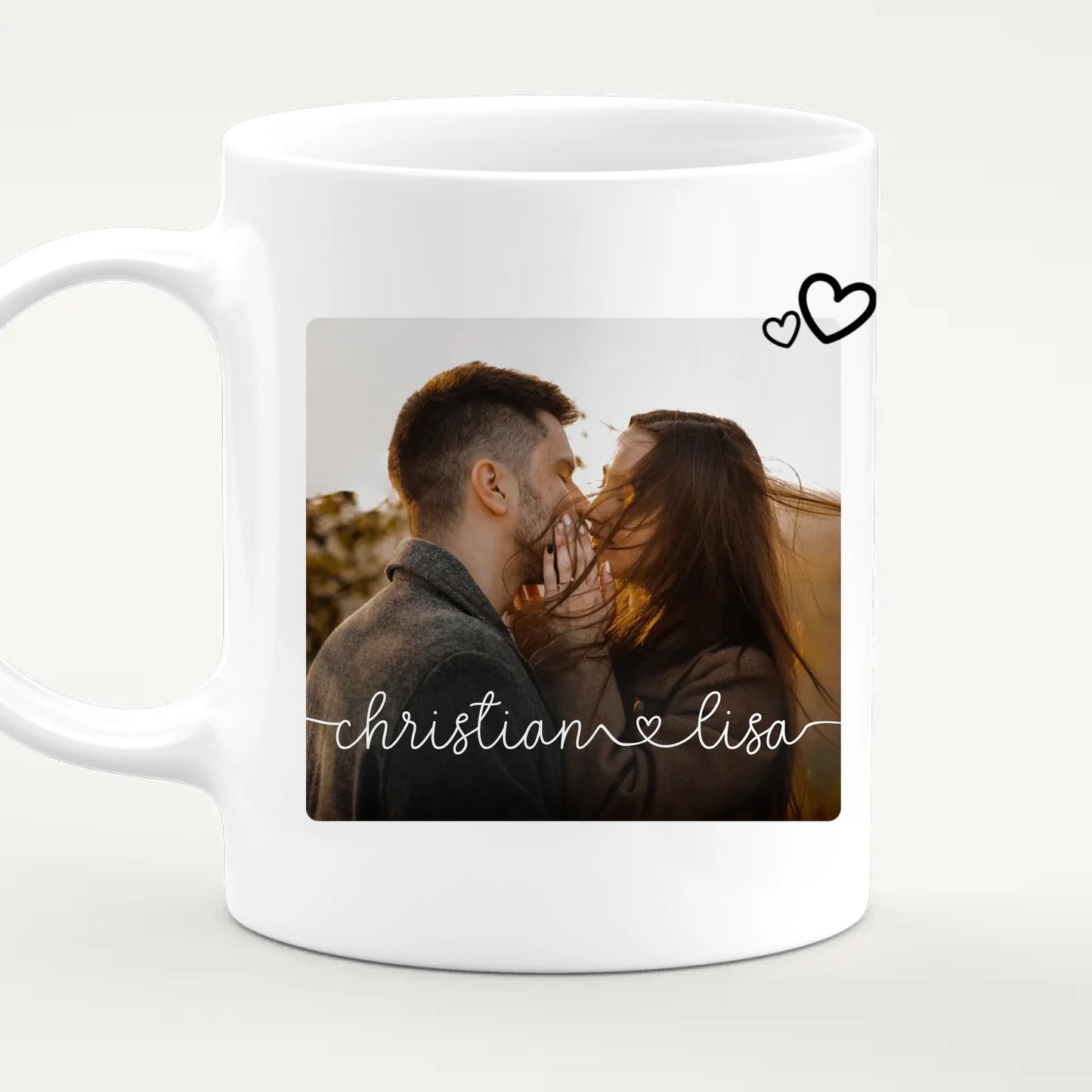 Personalisierte Tasse - Bild und Spruch - Paar-Tasse